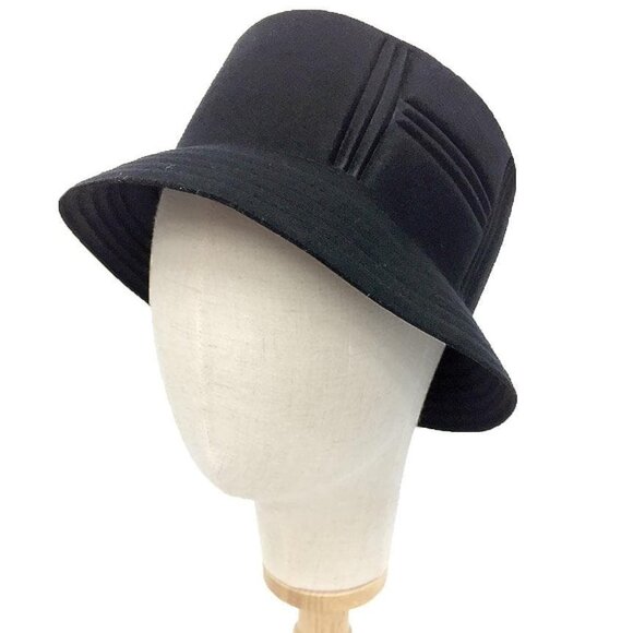 Hermes Hat Black Bucket Hat Size 58